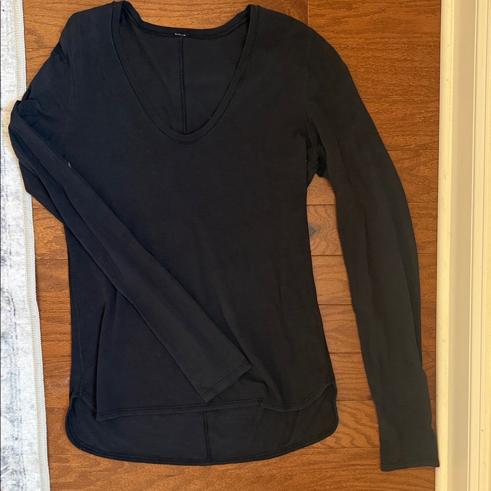 lululemon cotton black long sleeve